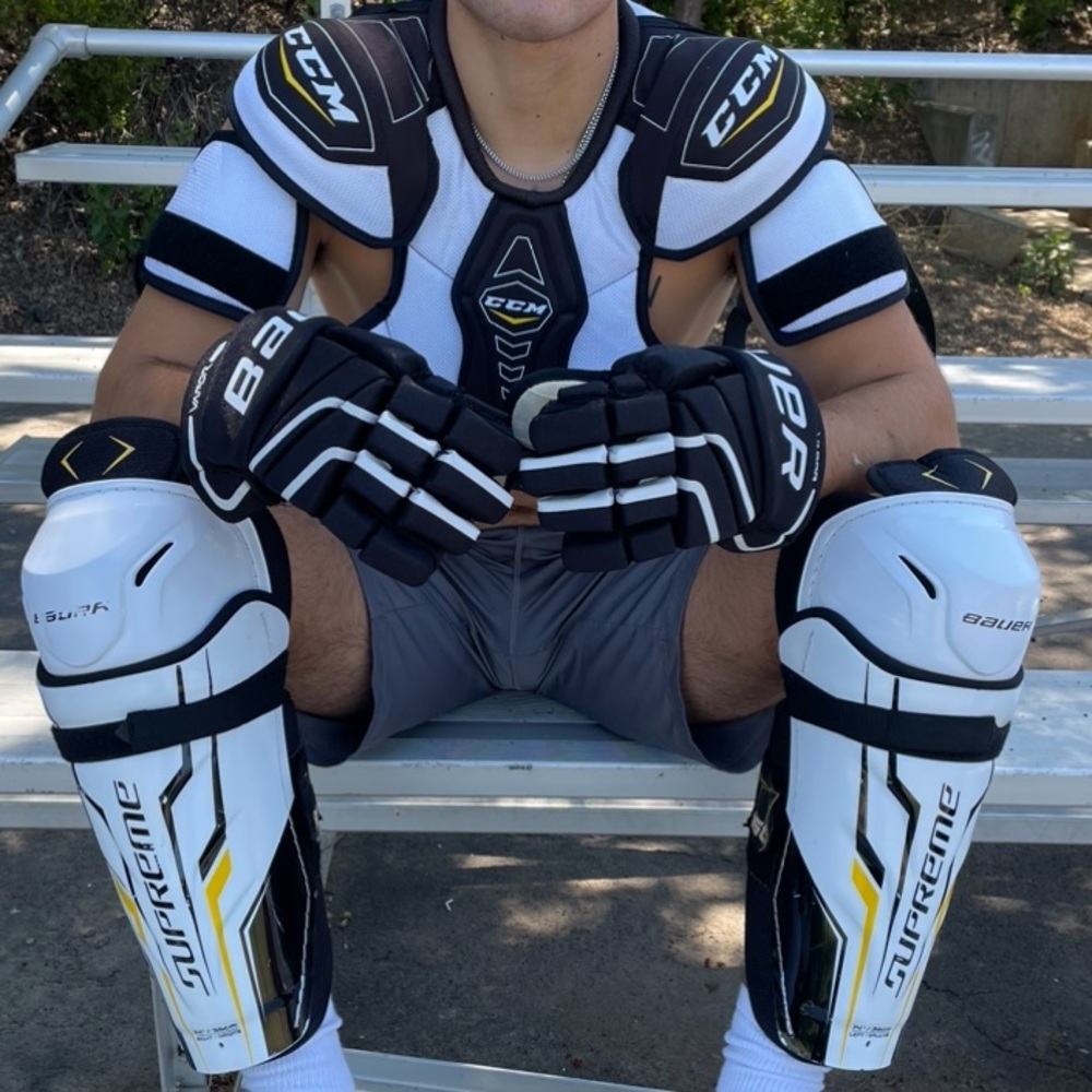 BAUER VAPORMAX X60 HOCKEY GLOVES 12” 30cm DYNAMIC ERGO THUMB JOCK JUNIOR MEN PRO